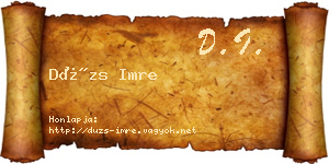 Dúzs Imre névjegykártya